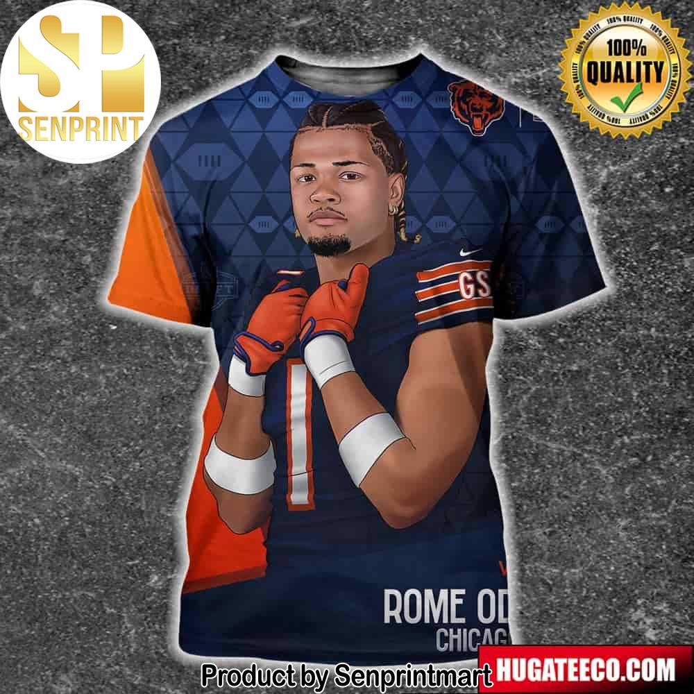 NFL Draft 2024 New Home For Rome Odunze Chicago Bears Unisex 3D Shirt – Senprintmart Store 2659