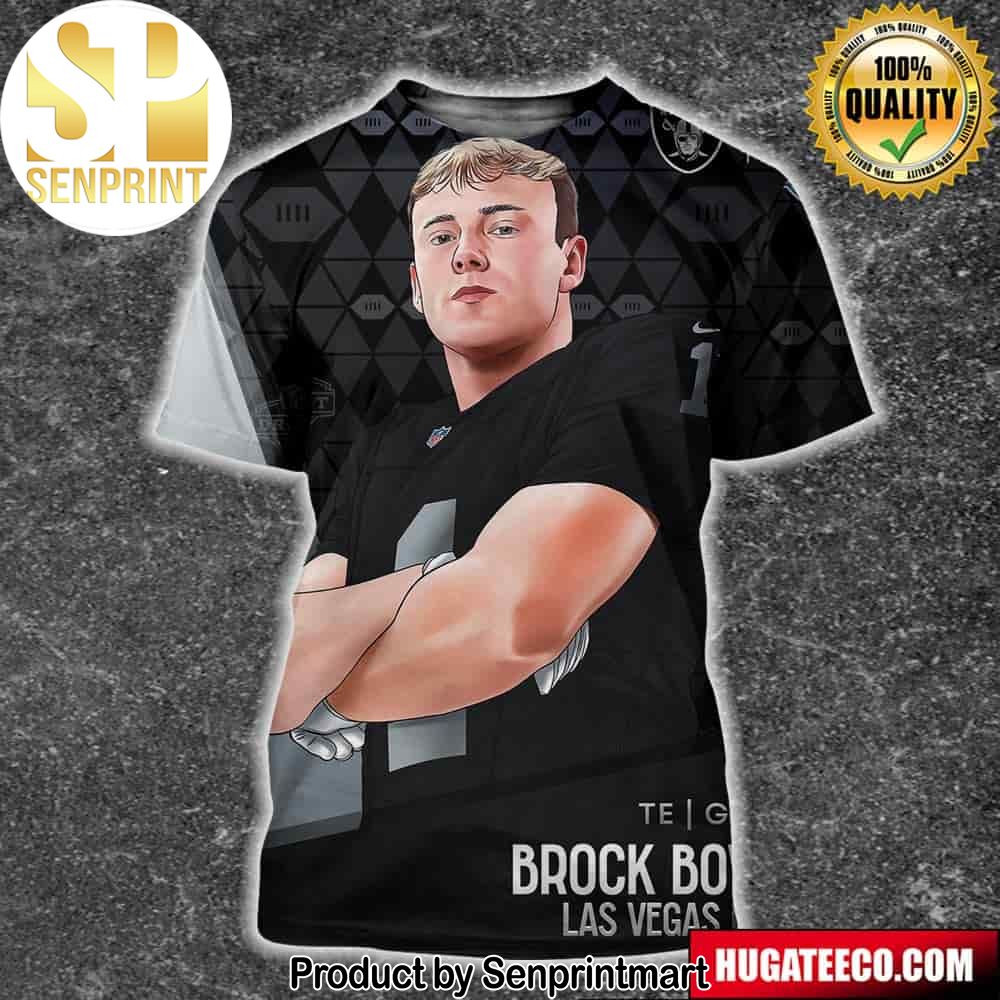NFL Draft 2024 Te Georgia Brock Bowers Las Vegas Raiders Unisex 3D Shirt – Senprintmart Store 2652