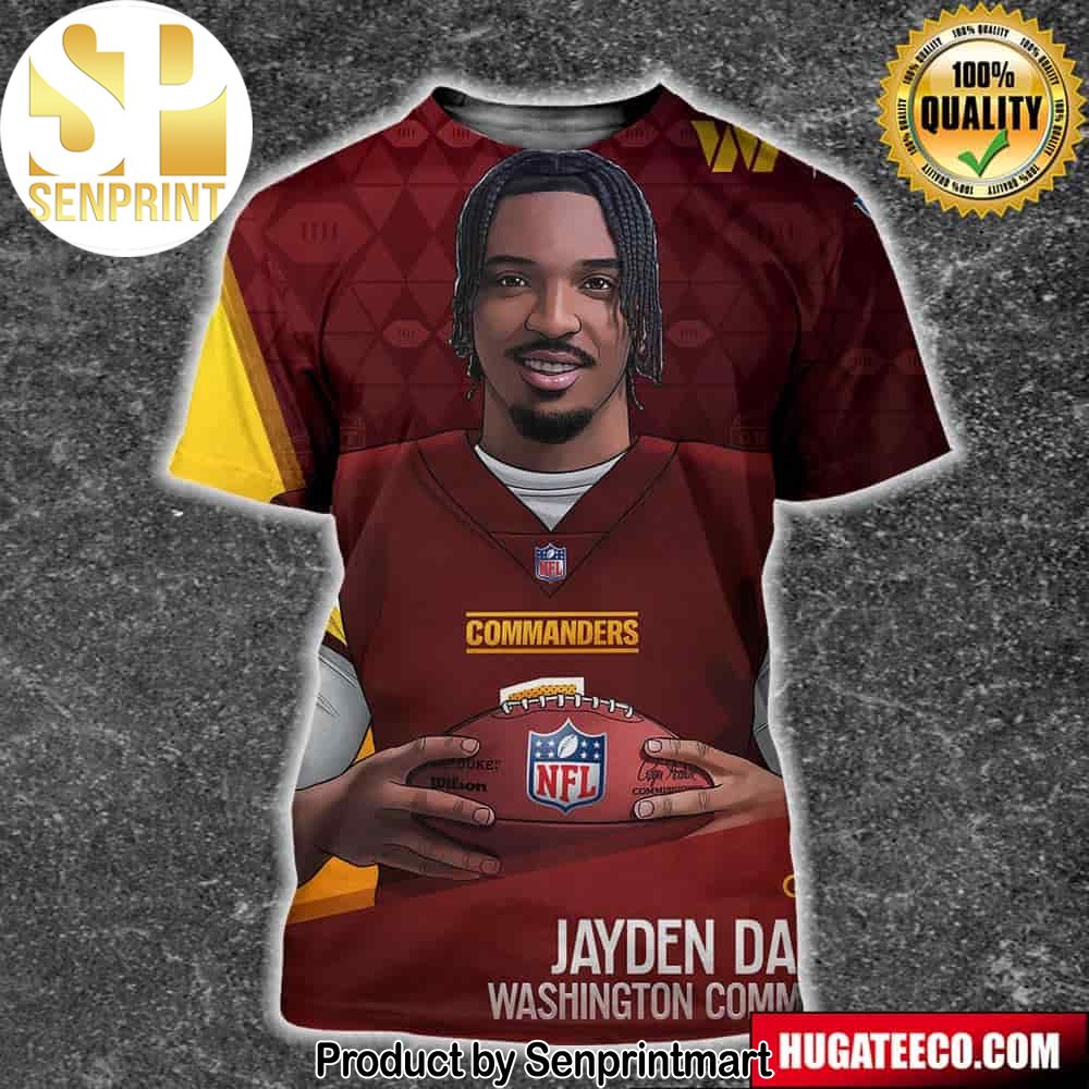 NFL Draft 2024 The New Qb In The Dmv Jayden Daniels Washington Commanders Unisex 3D Shirt – Senprintmart Store 2651