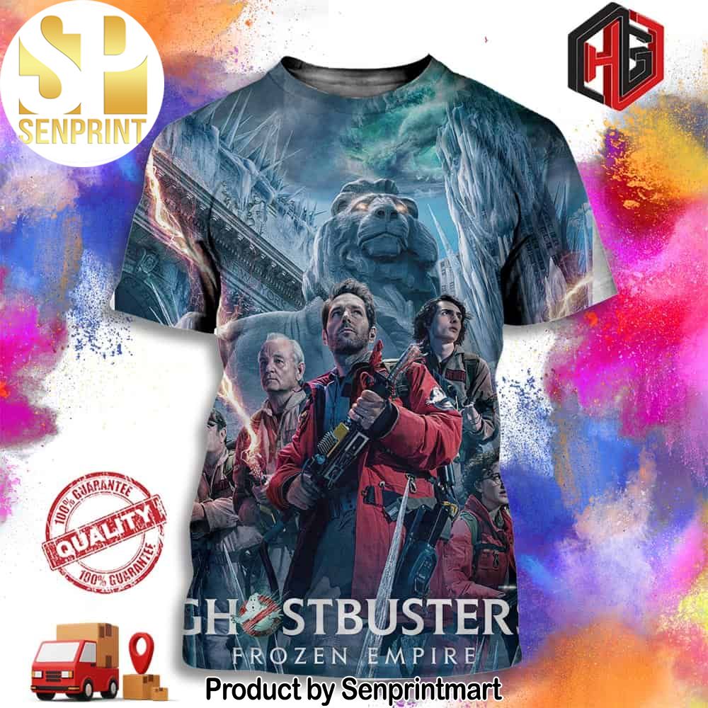 Official Poster For Ghostbusters Frozen Empire Exclusively In Theaters March 22 Full Printing Shirt – Senprintmart Store 2990