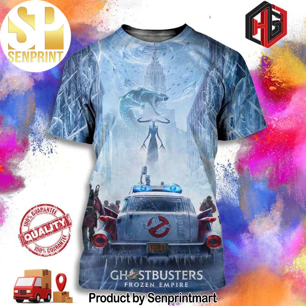 Official Poster For Ghostbusters Frozen Empire In Theaters On March 29 2024 Full Printing Shirt – Senprintmart Store 2989