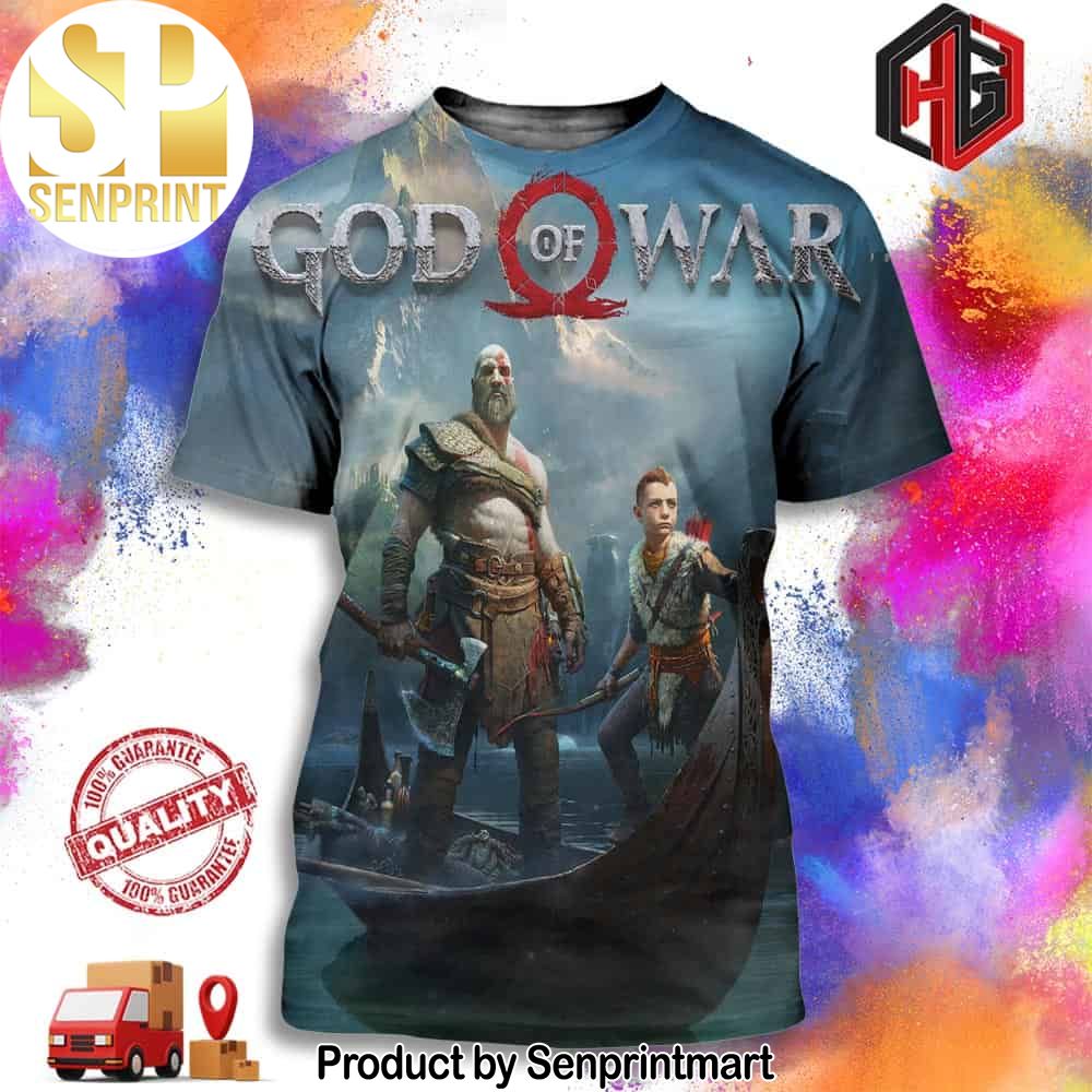 Official Poster For God Of War Games In Sony Best Play Station Full Printing Shirt – Senprintmart Store 2923
