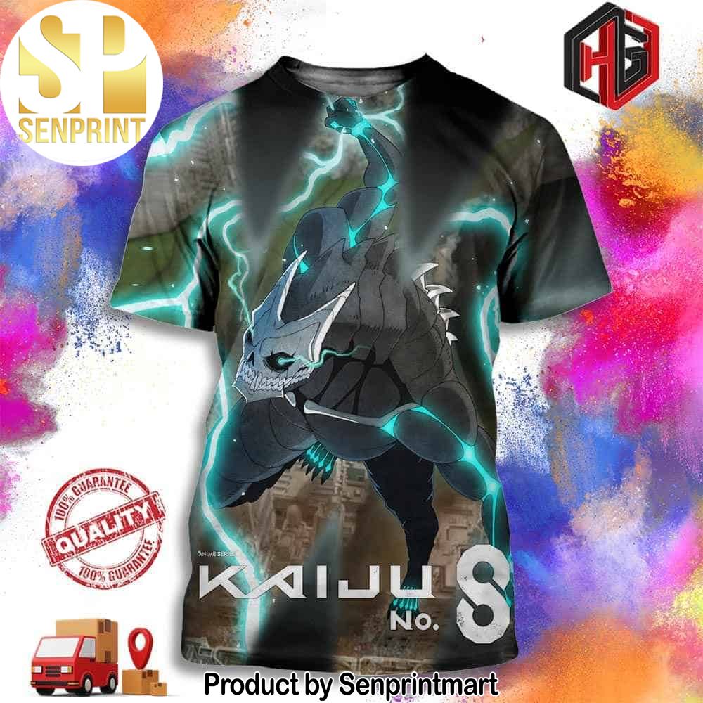 Official Poster For Kaiju No 8 Anime Scheduled For April 13 Full Printing Shirt – Senprintmart Store 2957