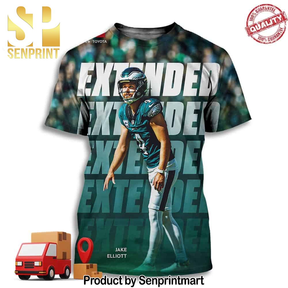 Philadelphia Eagles Have Agreed To Terms With Jake Elliott On A Four-year Extension Full Printing Shirt – Senprintmart Store 2976