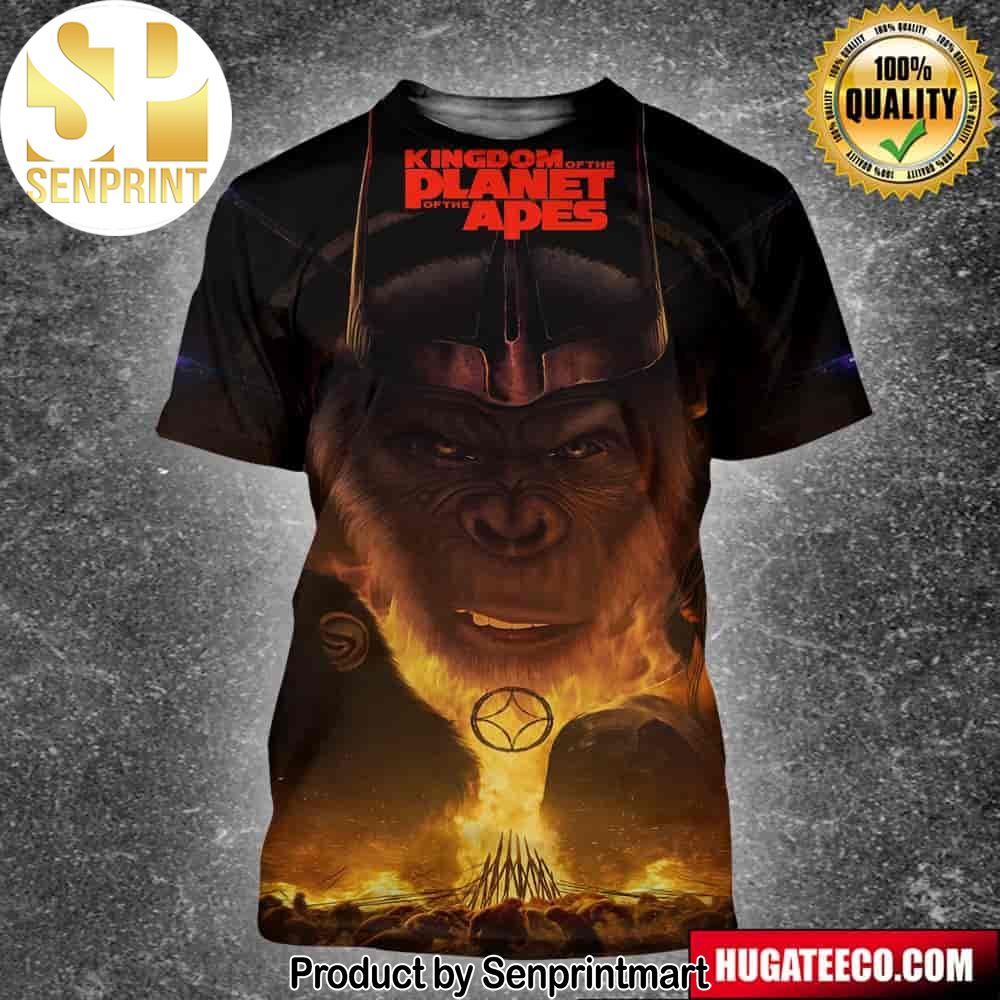 Poster Illustration For Kingdom Of The Planet Of The Apes Unisex 3D Shirt Hoodie – Senprintmart Store 2575