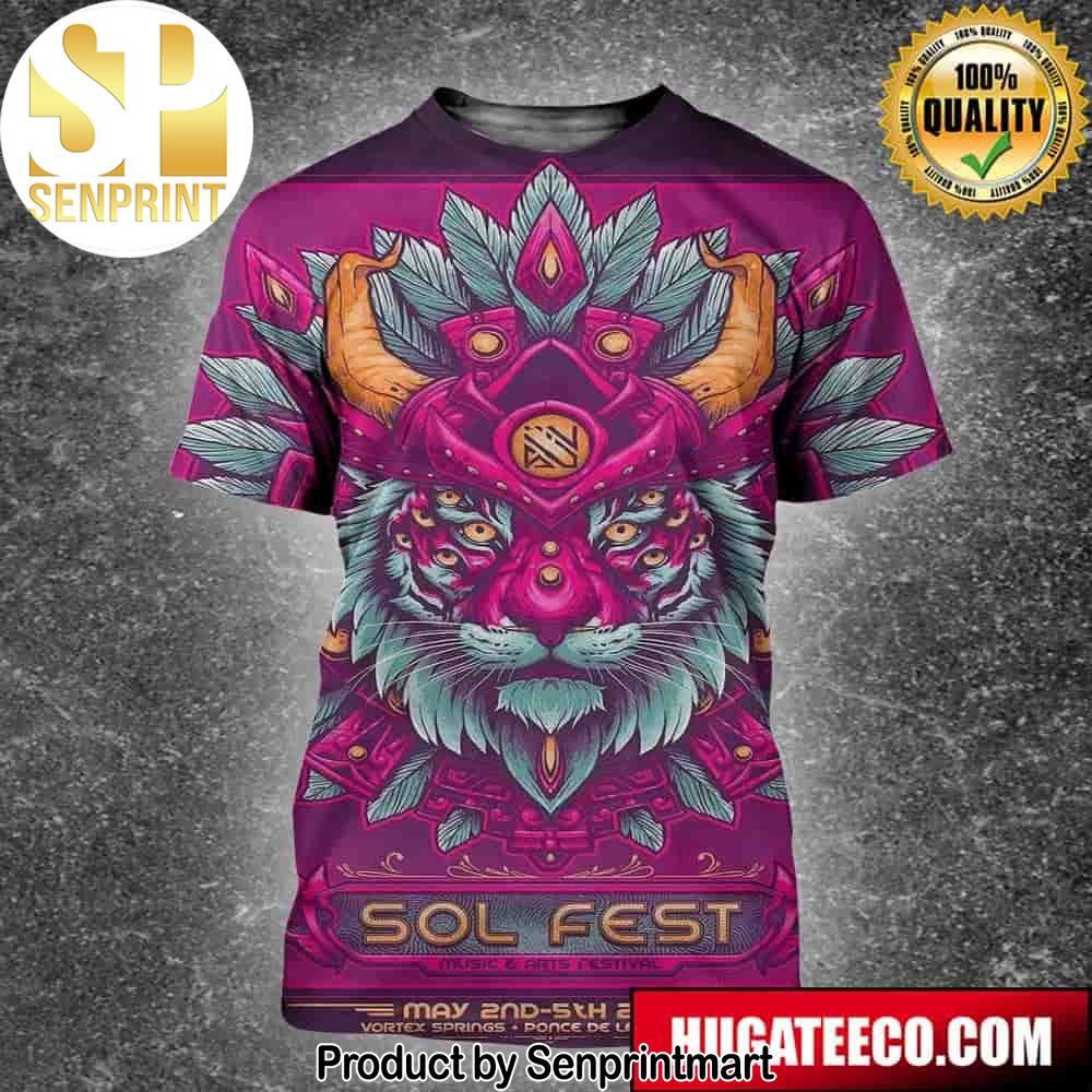 Sol Fest May 2nd 5th 2024 Vortex Springs Ponce De Leon Florida Official Poster Incredible Full Printing Shirt – Senprintmart Store 2534