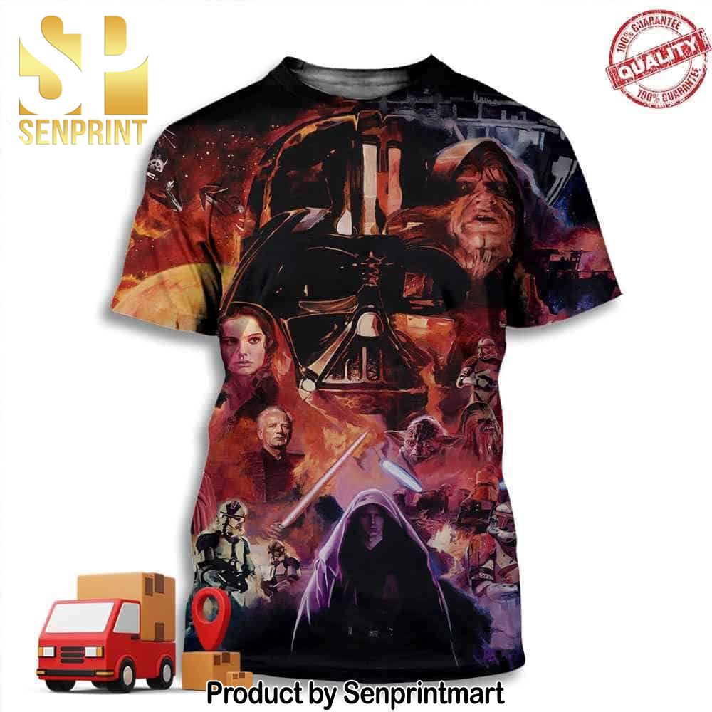 Star Wars Episode III Revenge Of The Sith By Th3Valentine Bottleneckgallery Merch Poster Full Printing Shirt – Senprintmart Store 3122