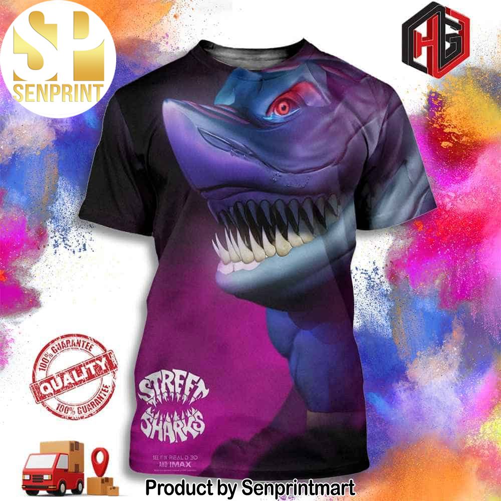 Streex Character In Street Sharks Are Making A Comeback To Celebrate The 30th Anniversary Unisex Full Printing Shirt – Senprintmart Store 2953