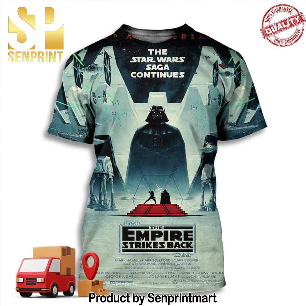 Stunning Poster Collection For Star Wars 40th Anniversaries By Matt Ferguson – The Star Wars Saga Continues Full Printing Shirt – Senprintmart Store 3157