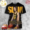 The Big Ten’s All-Time Leading Scorer Caitlin Clark Number 22 x Big Ten Women’s Basketball GO Hawkeyes 3D Merchandise T-Shirt – Senprintmart Store 3282