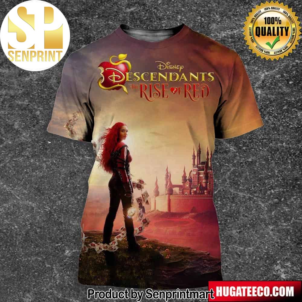 The First Poster For Descendants The Rise Of Red Is Here Streaming On Disney On July 12 Full Printing Shirt – Senprintmart Store 2790