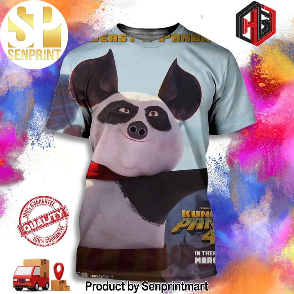 The first Poster For Mr Beast Is Panda Pig in Kung Fu Panda 4 In Theaters March 8 Full Printing Shirt – Senprintmart Store 3052
