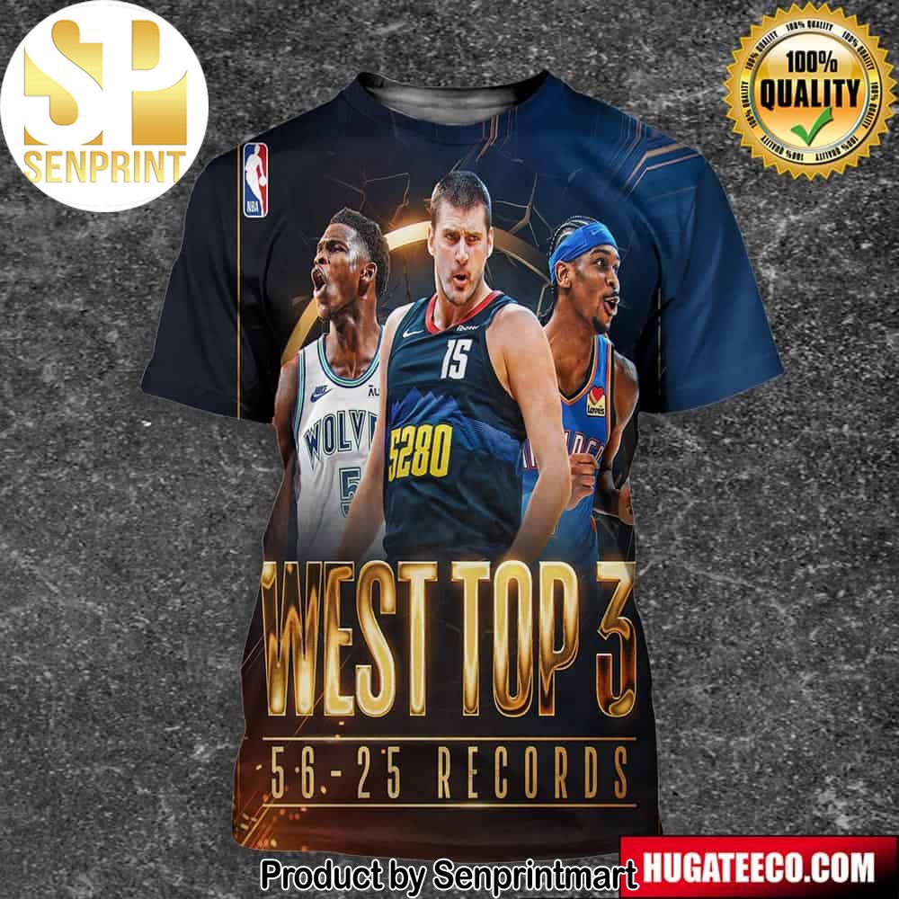The First Time In NBA History That 3 Teams Through 81 Games All Have The Same Record And A Chance To Capture The 1 Seed In Their Respective Conference Unisex 3D Shirt – Senprintmart Store 2734