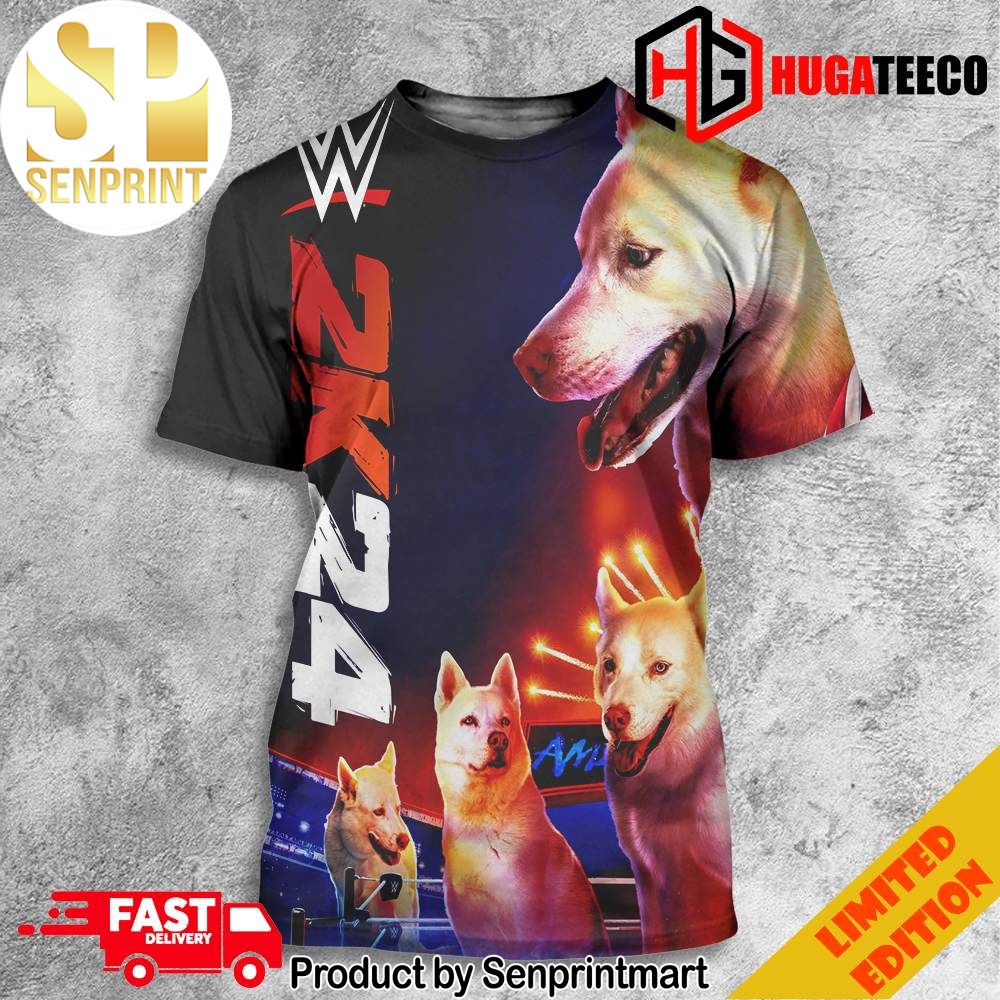 The Fur-ocious Nightmare Funny WWE 2K24 Games Poster Funny Dog Full Printing Shirt – Senprintmart Store 2814