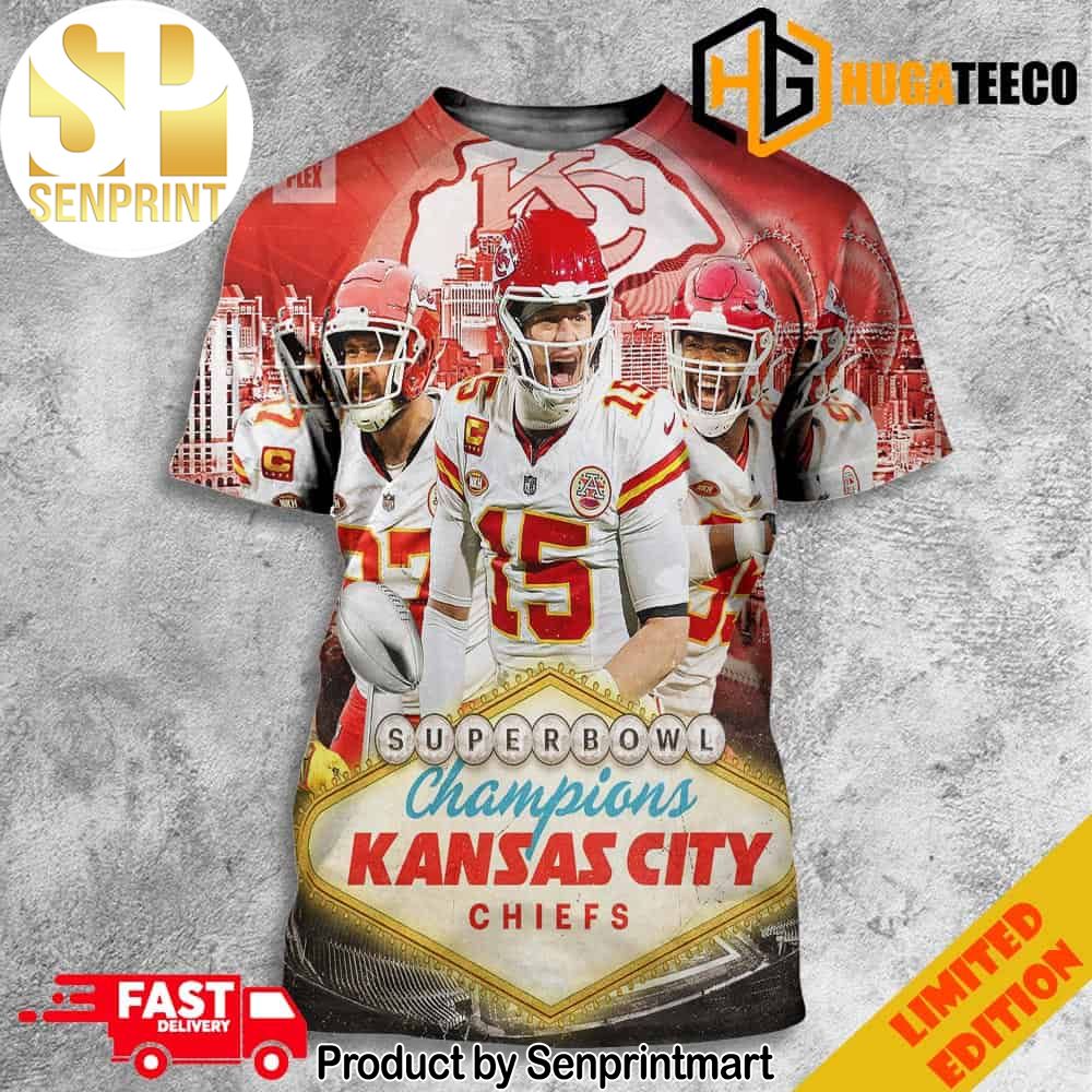 The Kansas City Chiefs Repeat As Super Bowl LVIII 2023-2024 Champions NFL Playoffs Full Printing Shirt – Senprintmart Store 3260