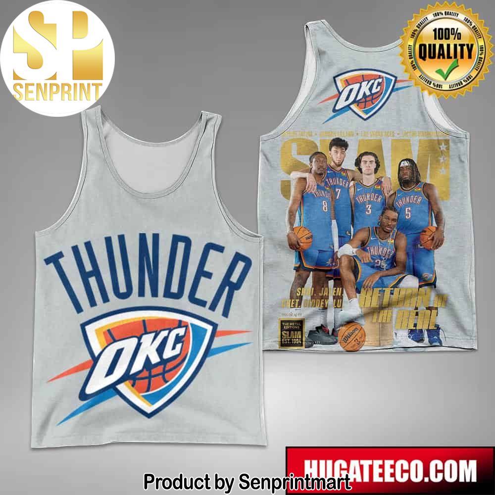 The Oklahoma City Thunder NBA Return Of The Real The Metal Editions SLAM EST 1994 All-Over Print Tank Top T-Shirt Basketball – Senprintmart Store 2634