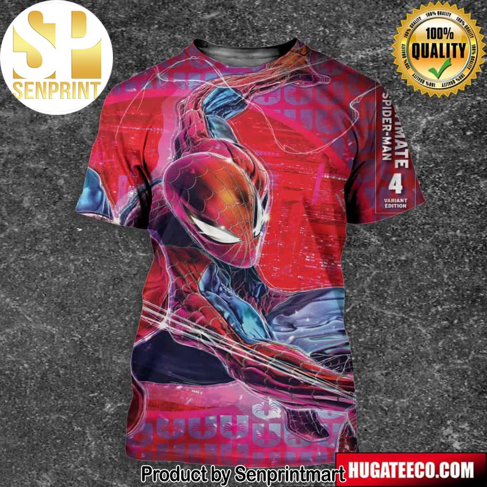 Variant Cover For Ultimate Spider-Man 4 Marvel Studios By John Giang Full Printing Shirt – Senprintmart Store 2852