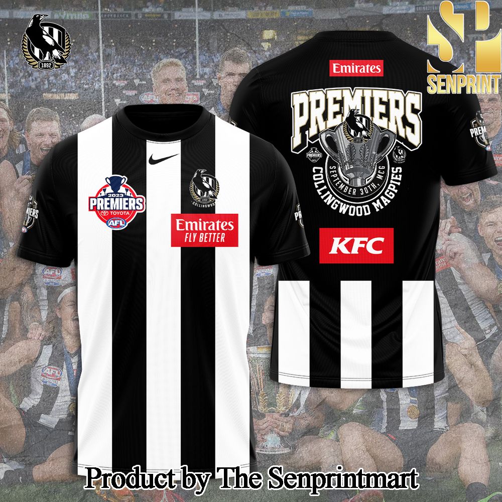 2023 AFL Premiers Collingwood FC 3D Full Printed Shirt – SEN6723