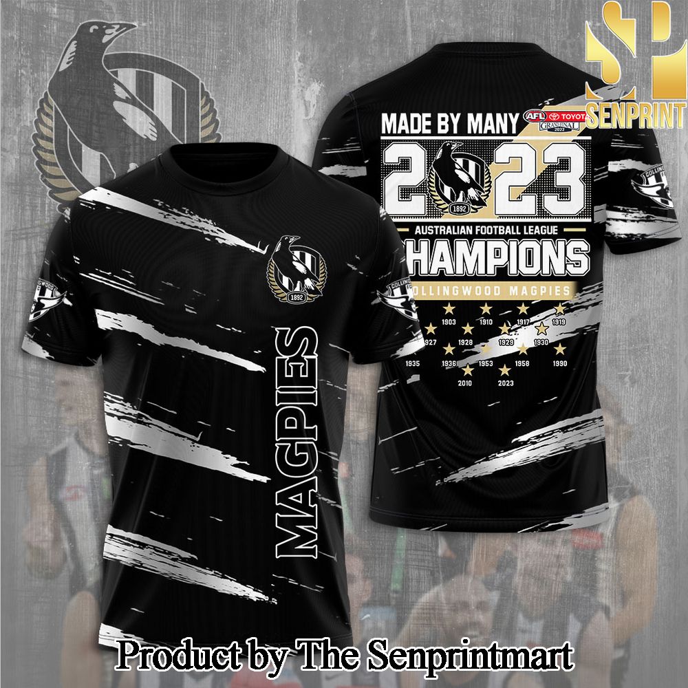 2023 AFL Premiers Collingwood FC 3D Full Printed Shirt – SEN6753