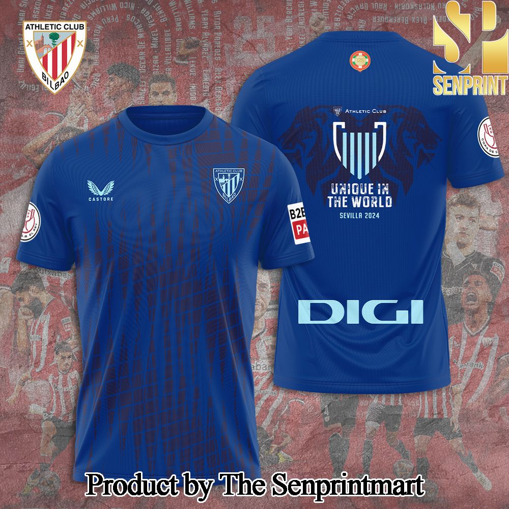 Athletic Bilbao 3D Full Printed Shirt – SEN3301
