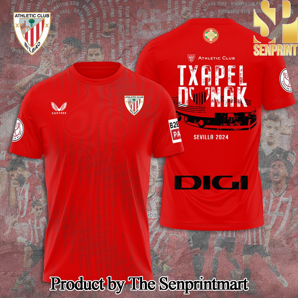 Athletic Bilbao 3D Full Printed Shirt – SEN3328