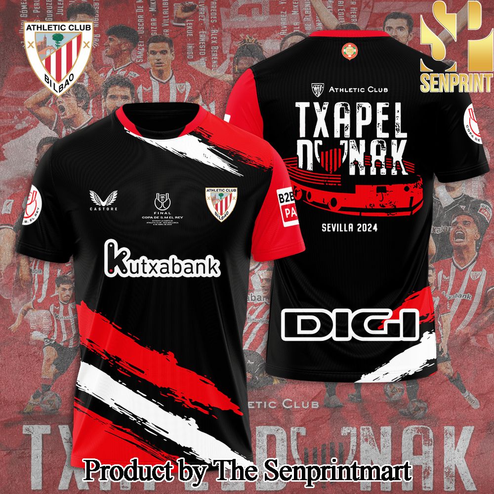 Athletic Bilbao 3D Full Printed Shirt – SEN3352