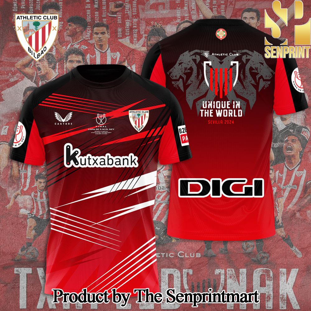 Athletic Bilbao 3D Full Printed Shirt – SEN3354