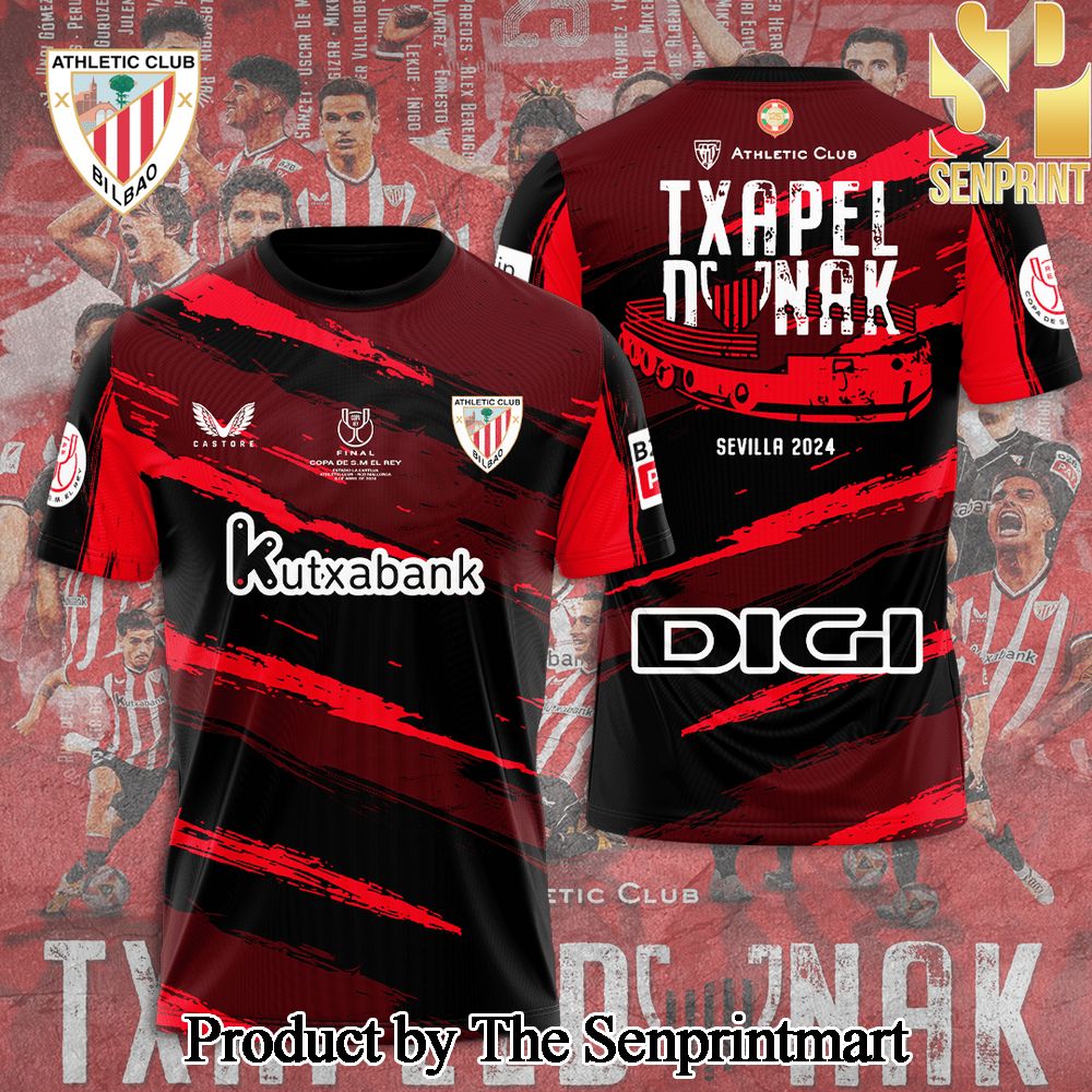 Athletic Bilbao 3D Full Printed Shirt – SEN3356