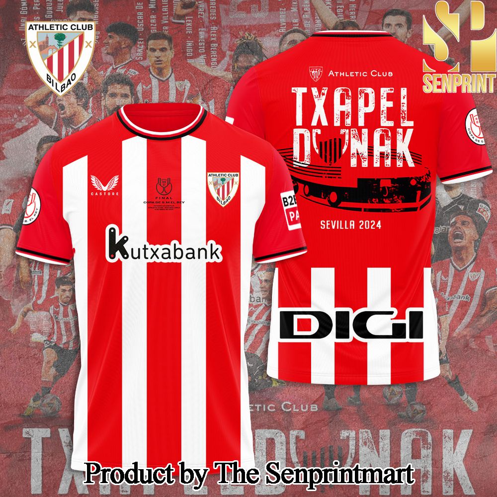 Athletic Bilbao 3D Full Printed Shirt – SEN3364