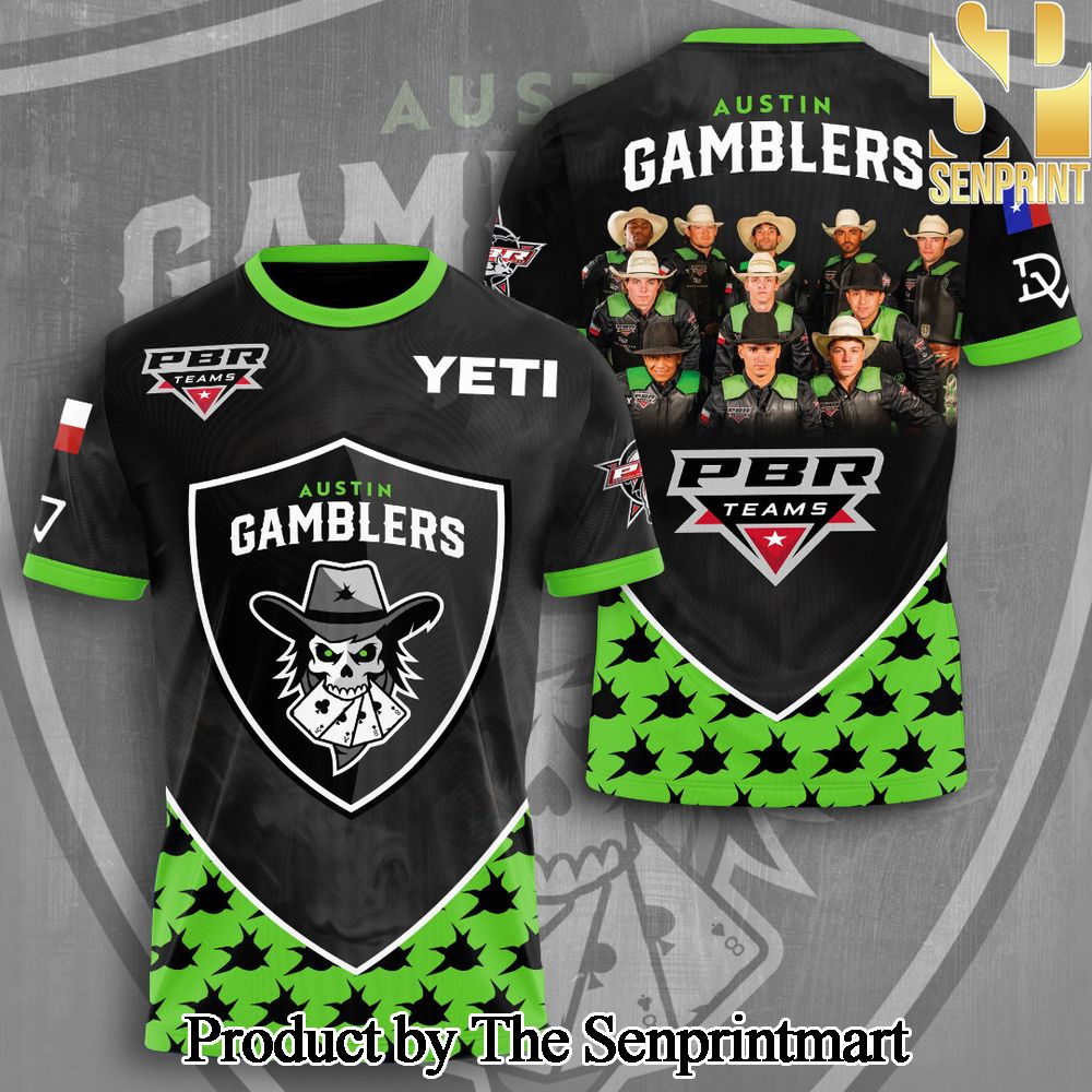 Austin Gamblers x Professional Bull Riders 3D Full Printed Shirt – SEN6676