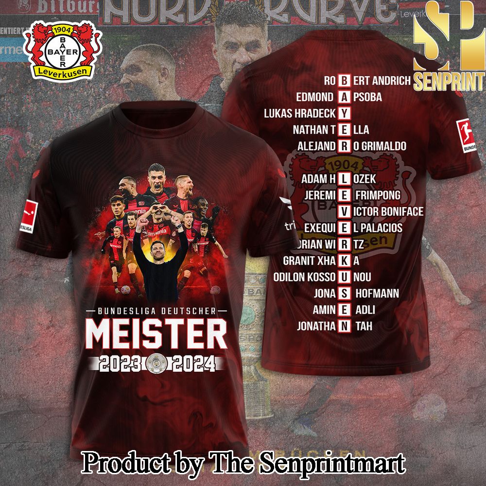 Bayer Leverkusen 3D Full Printed Shirt – SEN3319