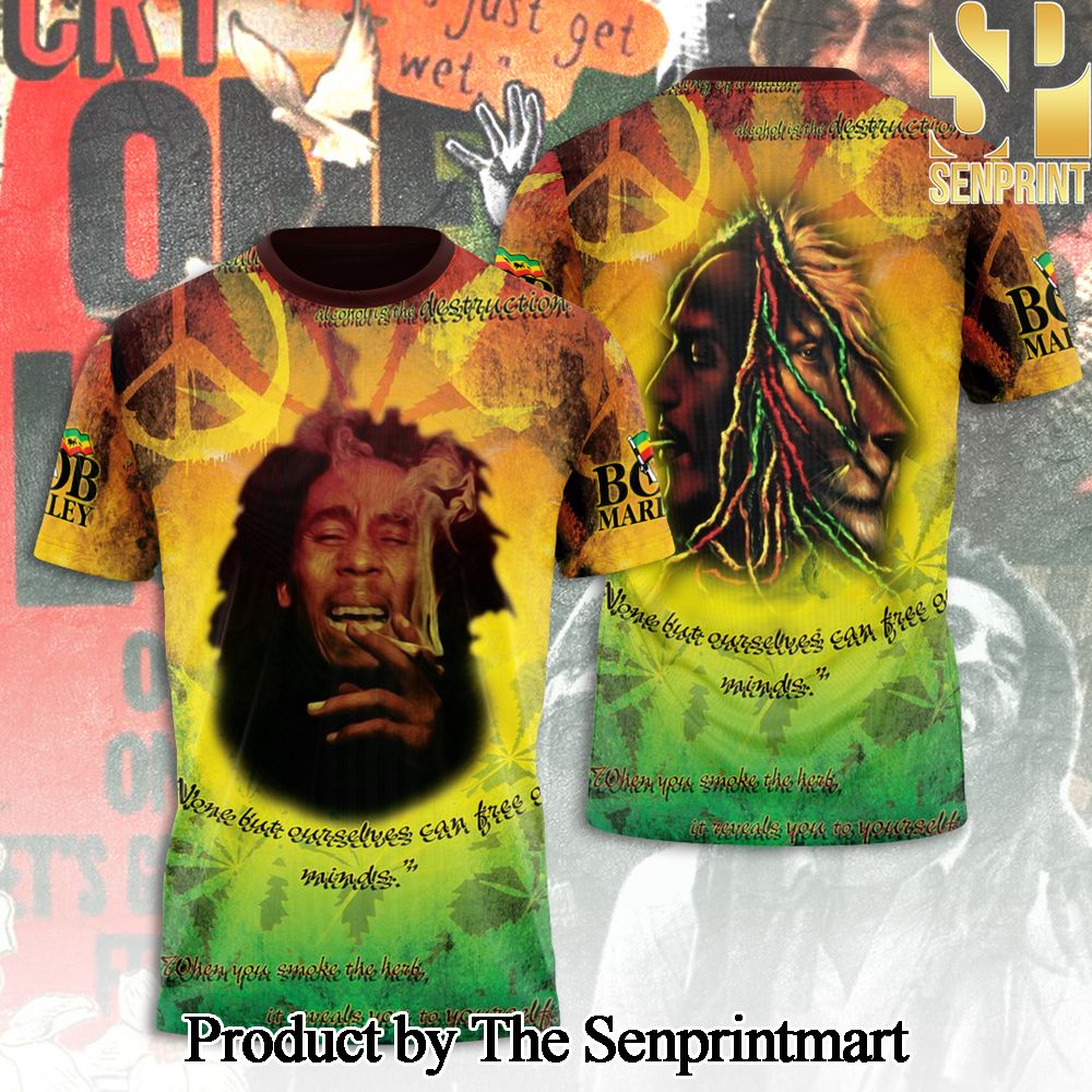 Bob Marley 3D Full Printed Shirt – SEN2376