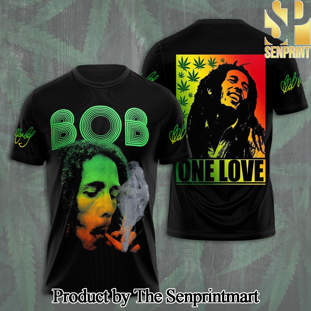 Bob Marley x Weed 3D Full Printed Shirt – SEN5317