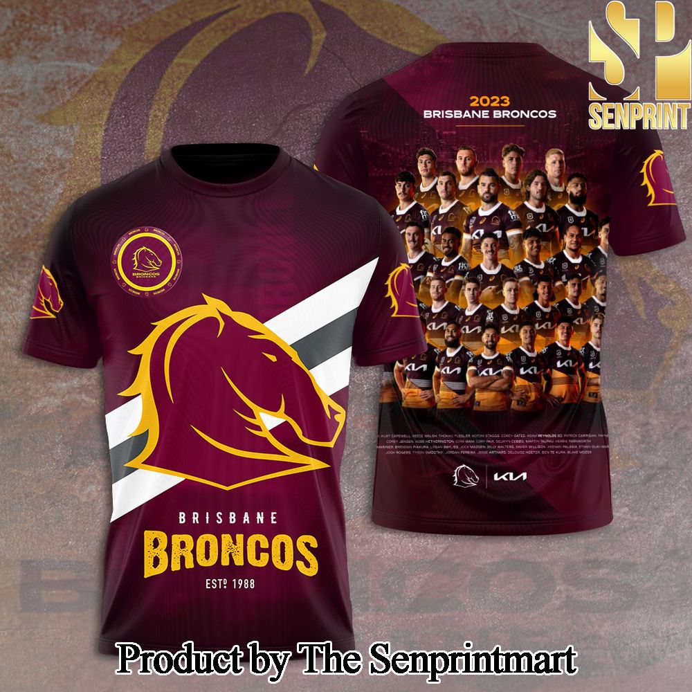 Brisbane Broncos 3D Full Printed Shirt – SEN6736