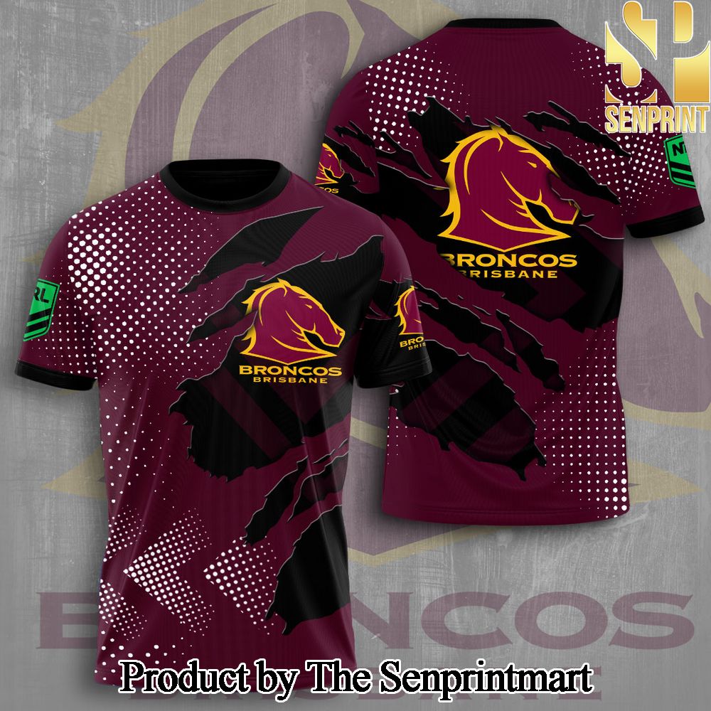 Brisbane Broncos 3D Full Printed Shirt – SEN6886