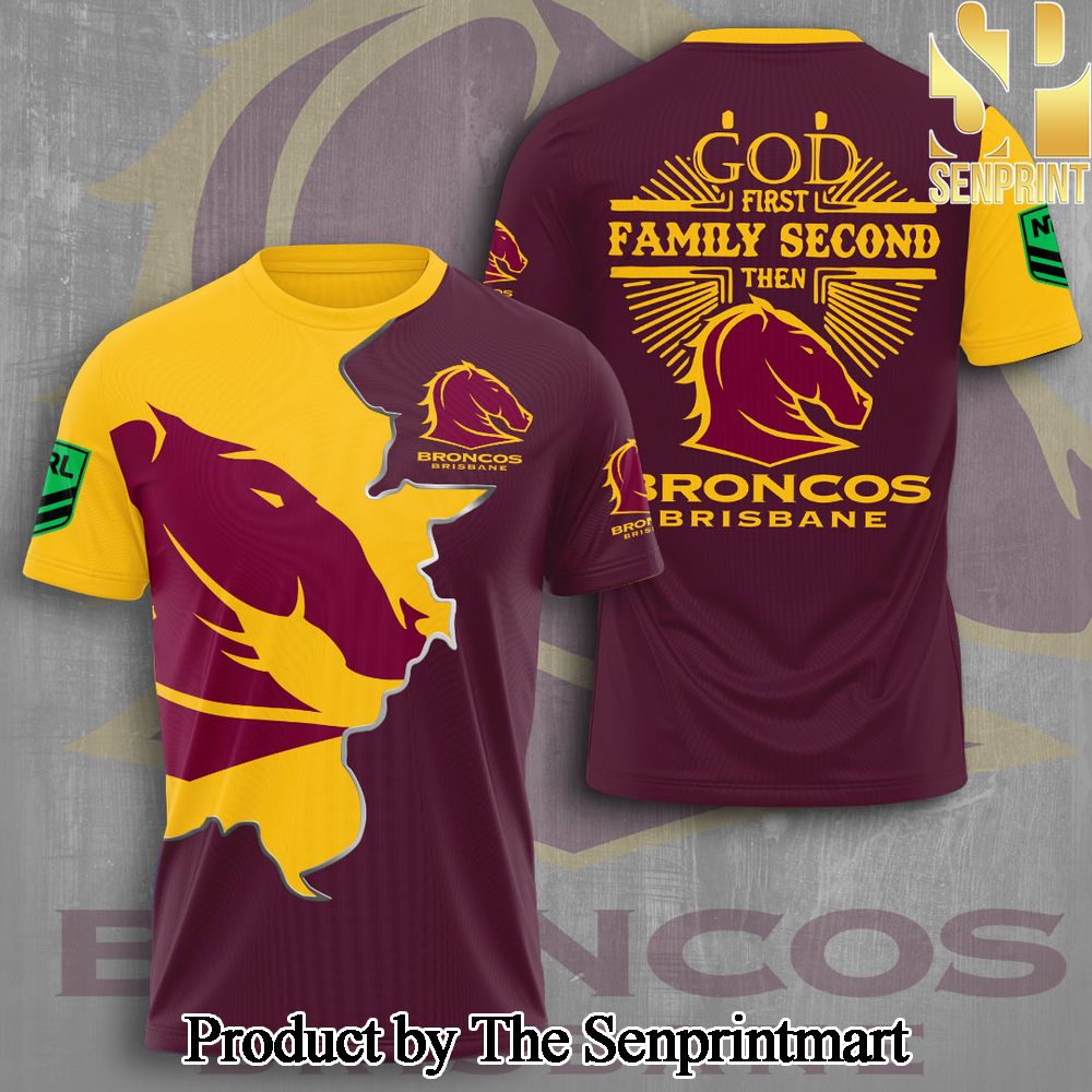 Brisbane Broncos 3D Full Printed Shirt – SEN6897