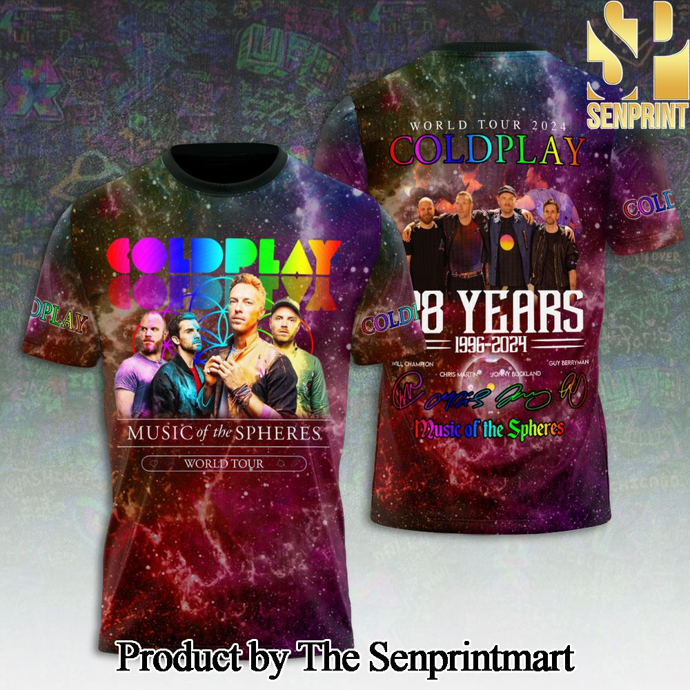 Coldplay 3D Full Printed Shirt – SEN5090