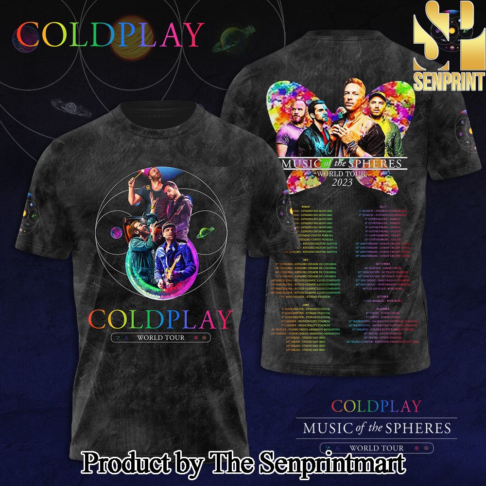 Coldplay 3D Full Printed Shirt – SEN5427