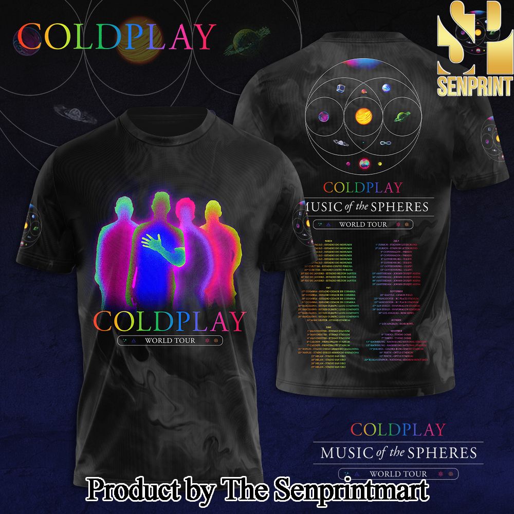 Coldplay 3D Full Printed Shirt – SEN5527