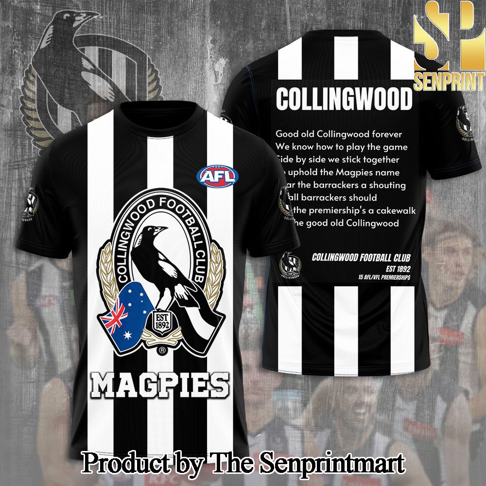 Collingwood FC 3D Full Printed Shirt – SEN5487