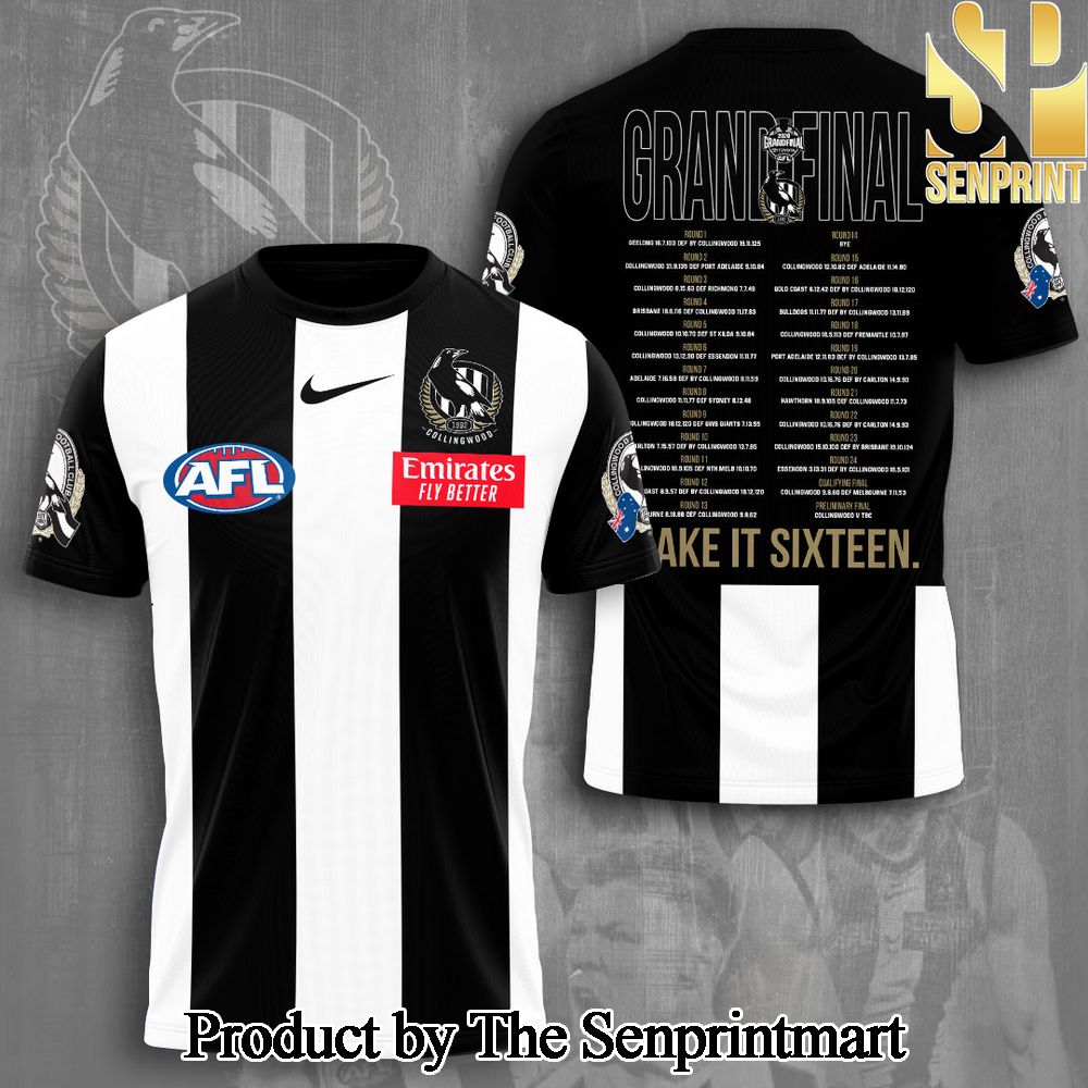 Collingwood FC 3D Full Printed Shirt – SEN6811