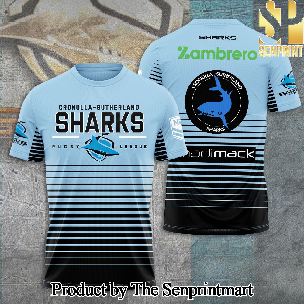 Cronulla-Sutherland Sharks 3D Full Printed Shirt – SEN7201