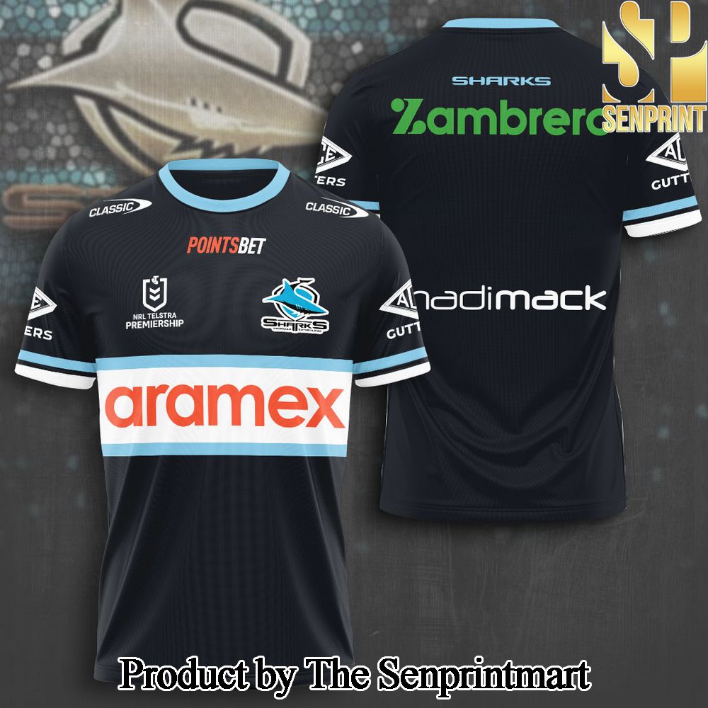 Cronulla-Sutherland Sharks 3D Full Printed Shirt – SEN7213