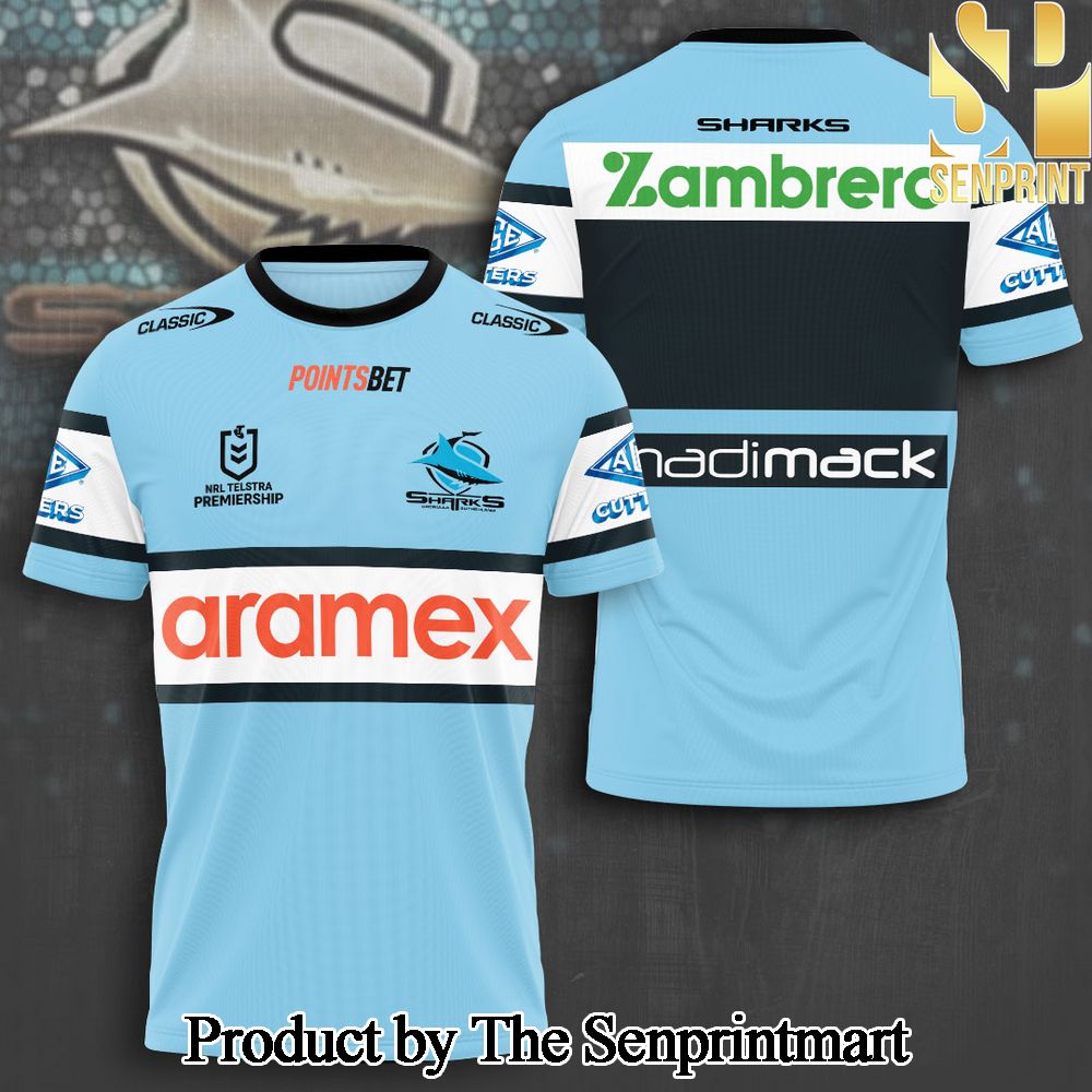 Cronulla-Sutherland Sharks 3D Full Printed Shirt – SEN7215