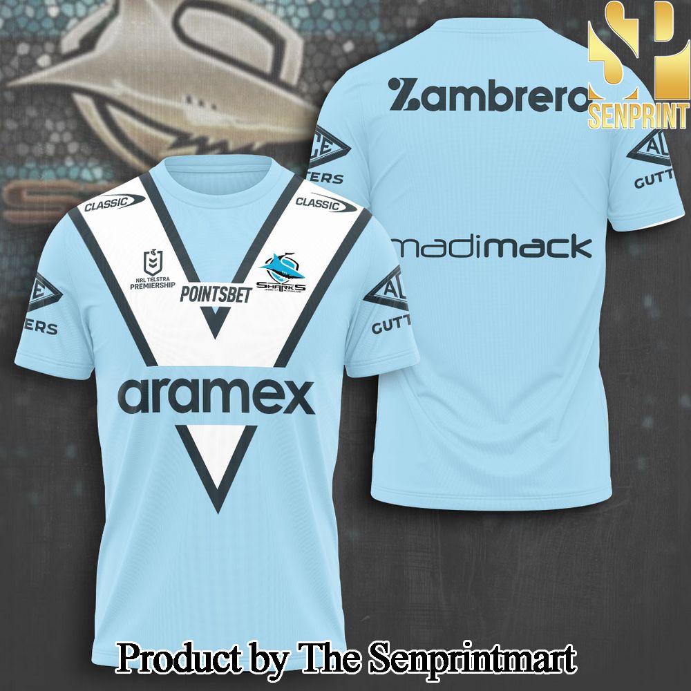 Cronulla-Sutherland Sharks 3D Full Printed Shirt – SEN7218