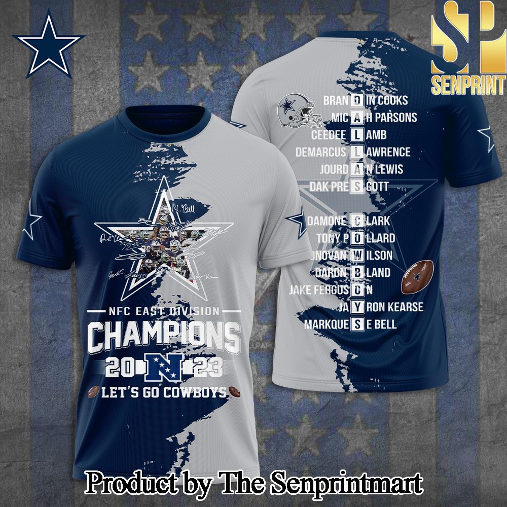 Dallas Cowboys National Football League 3D Full Printed Shirt – SEN4636