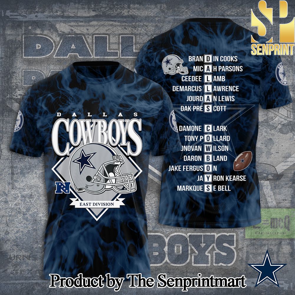 Dallas Cowboys National Football League 3D Full Printed Shirt – SEN4637