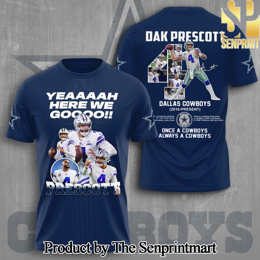 Dallas Cowboys National Football League 3D Full Printed Shirt – SEN4738
