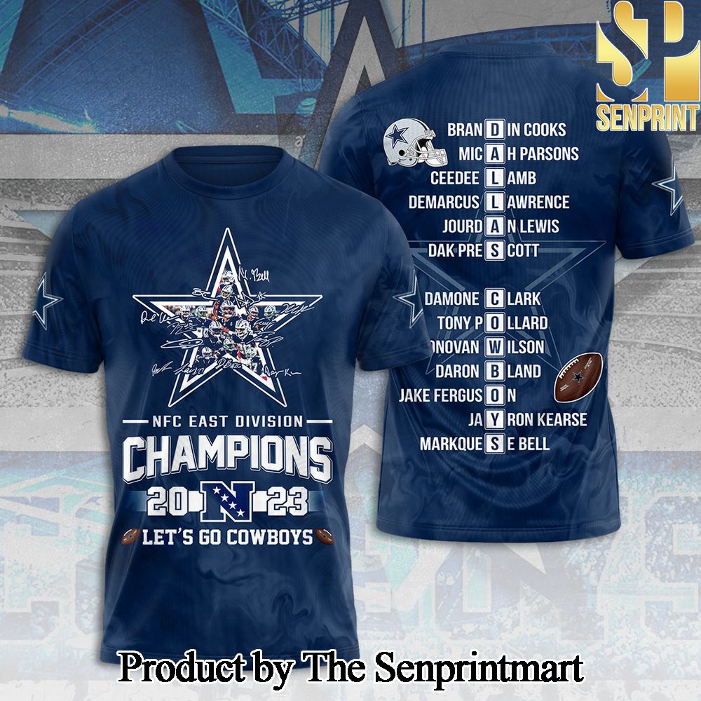 Dallas Cowboys National Football League 3D Full Printed Shirt – SEN4748