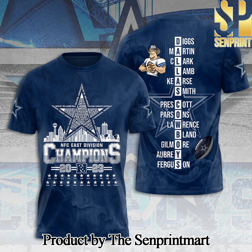 Dallas Cowboys National Football League 3D Full Printed Shirt – SEN4753
